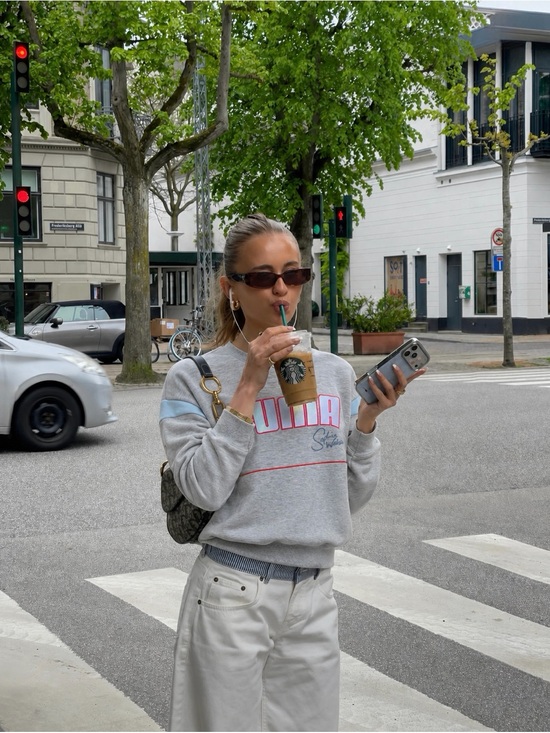Puma Tops - Puma x Sophia Webster Gray Unicorn Graphic Crewneck Sweatshirt S